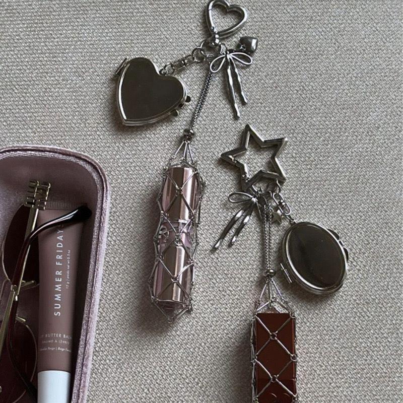 Lip Gloss Bag Charm - Silver