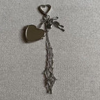 Lip Gloss Bag Charm - Silver