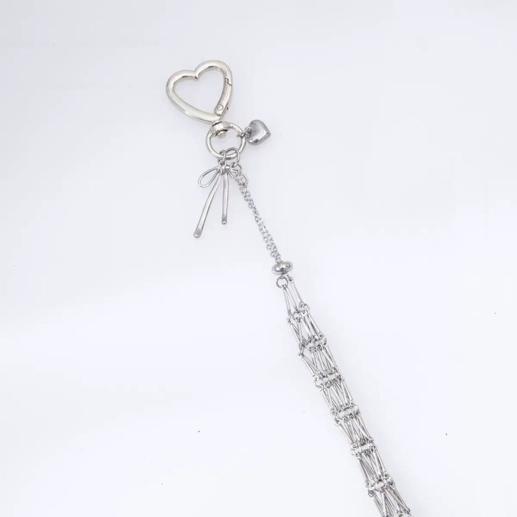 Lip Gloss Bag Charm - Silver