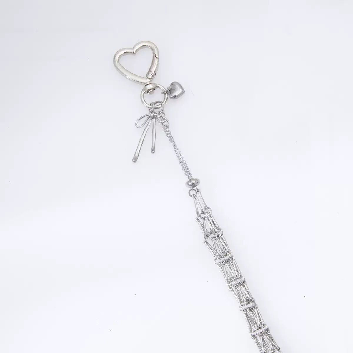 Lip Gloss Bag Charm - Silver