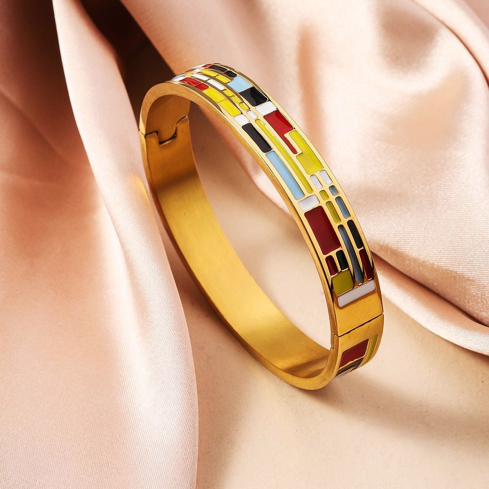 Enamel Statement Bracelet