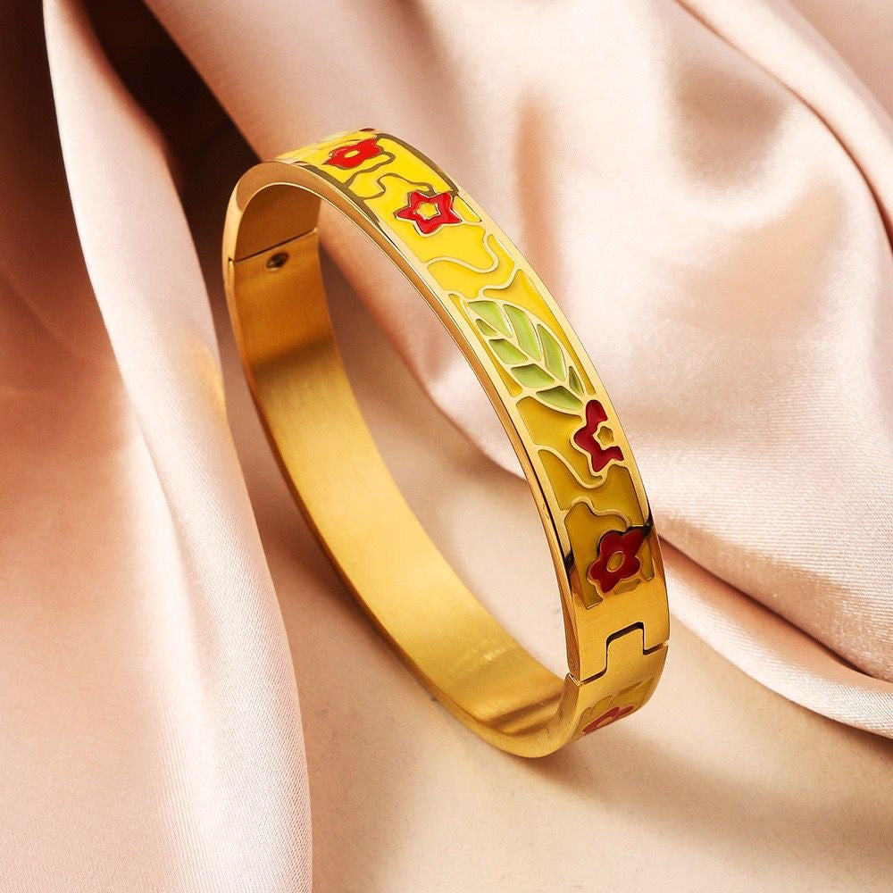Enamel Statement Bracelet