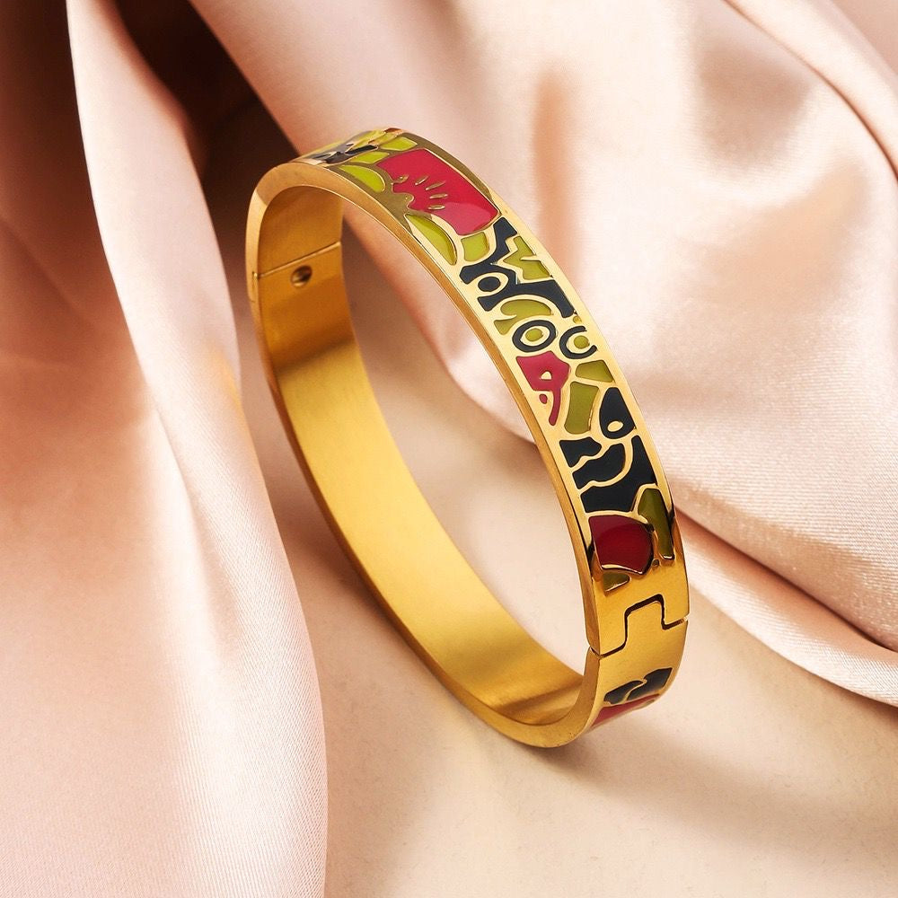 Enamel Statement Bracelet