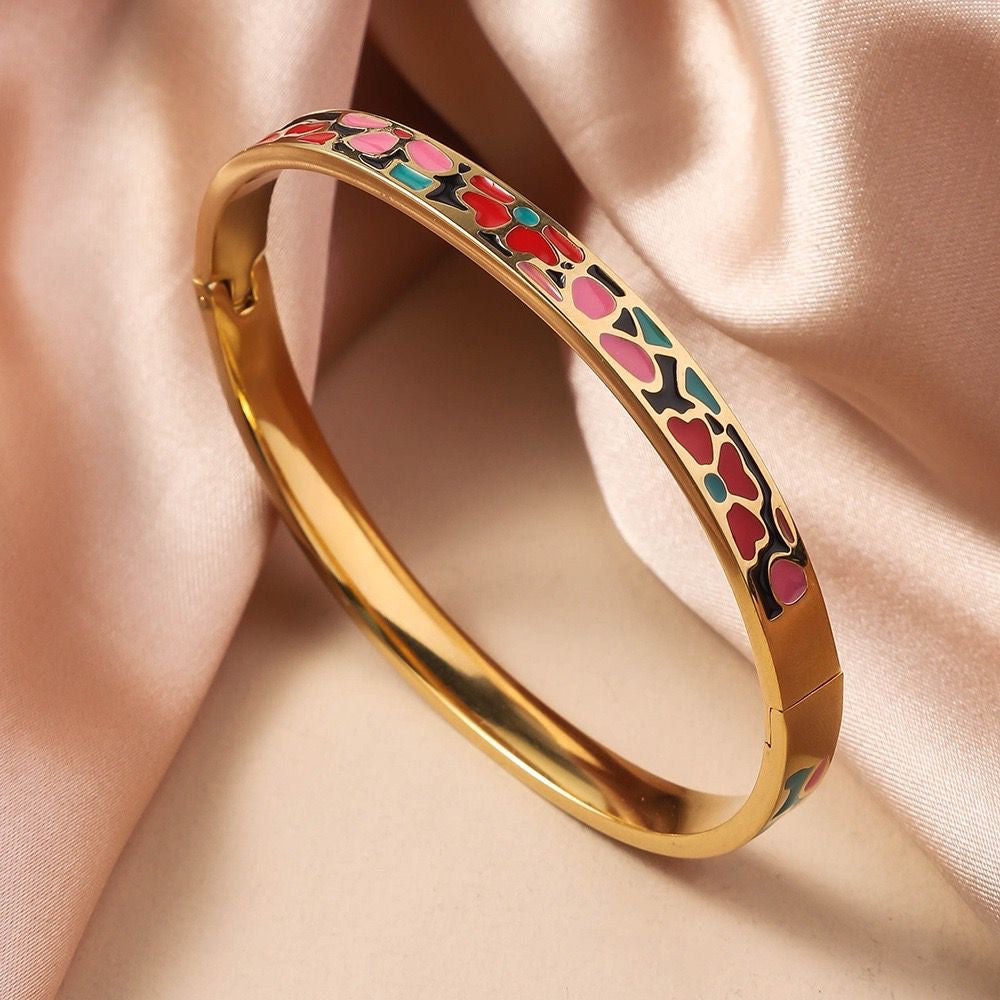 Enamel Statement Bracelet