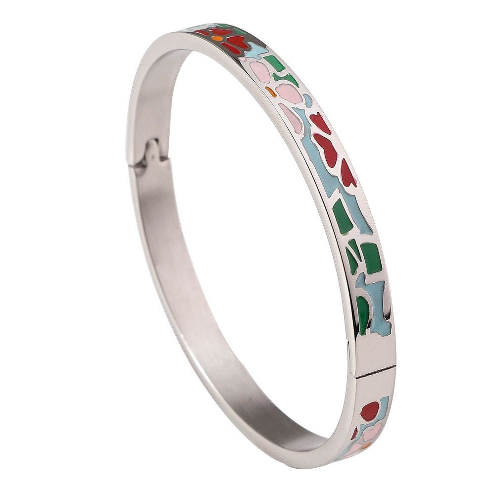 Enamel Statement Bracelet