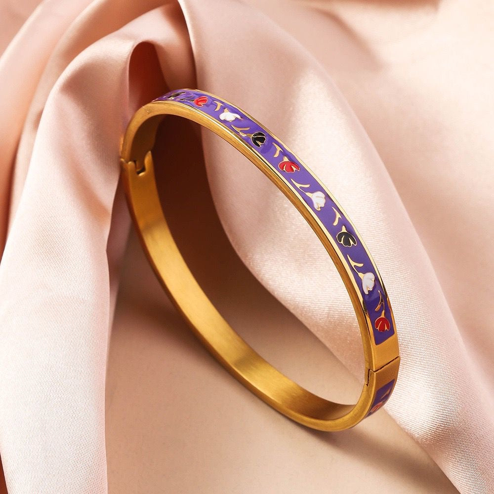 Enamel Statement Bracelet