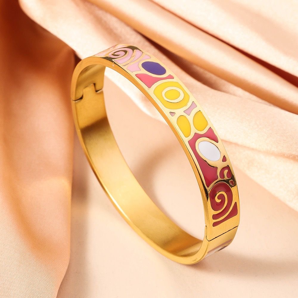 Enamel Statement Bracelet