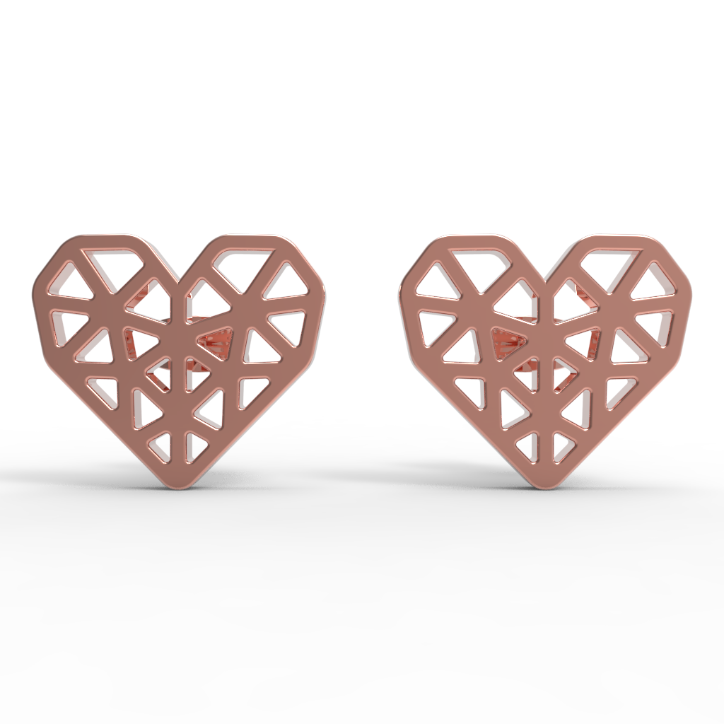 Mini Heart Studs