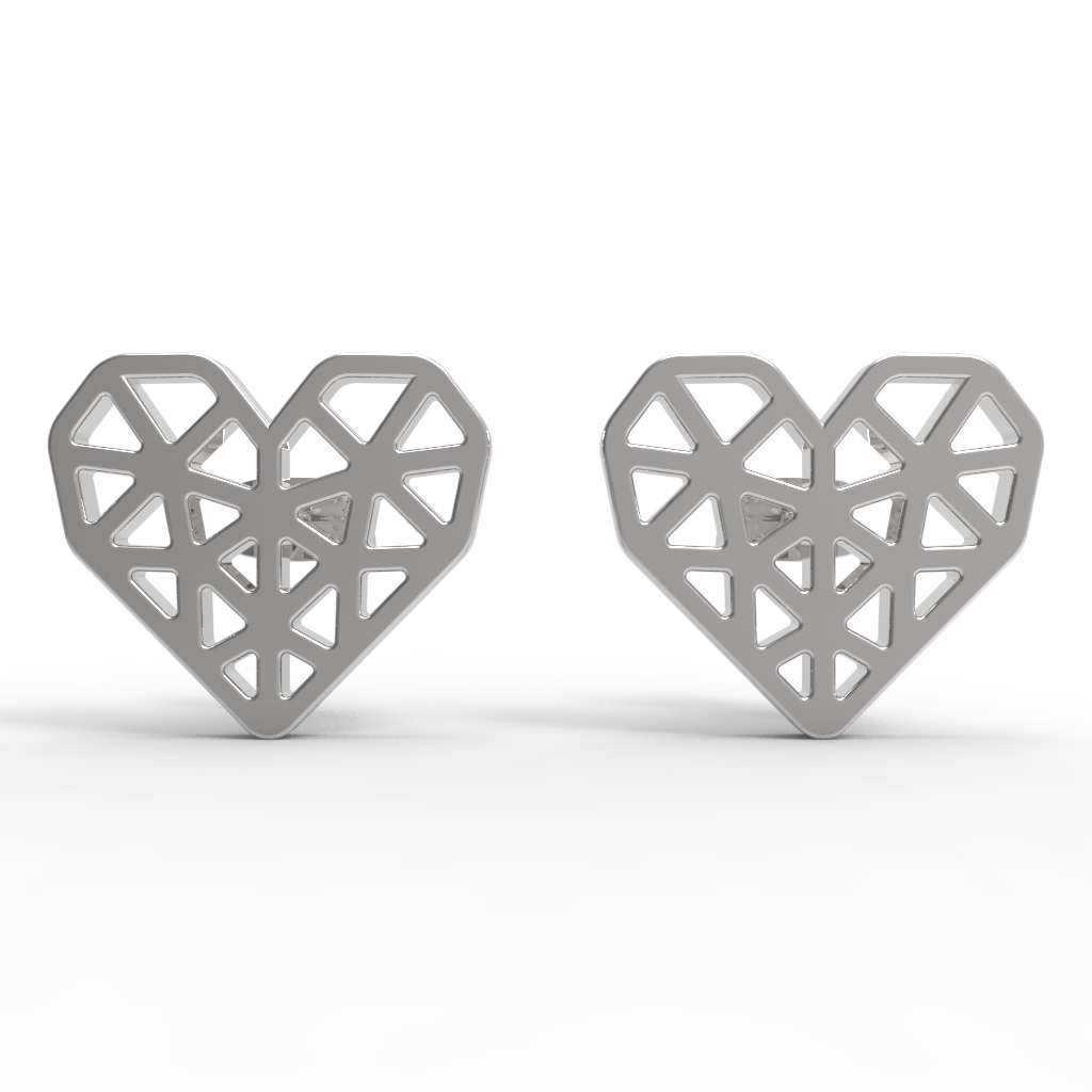 Mini Heart Studs