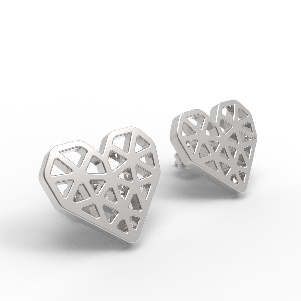 Mini Heart Studs