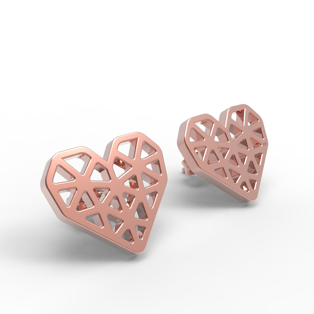 Mini Heart Studs