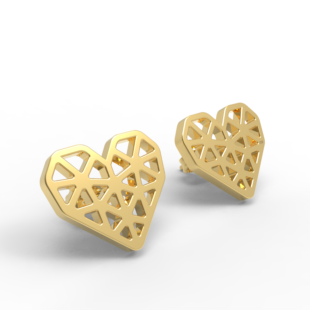 Mini Heart Studs