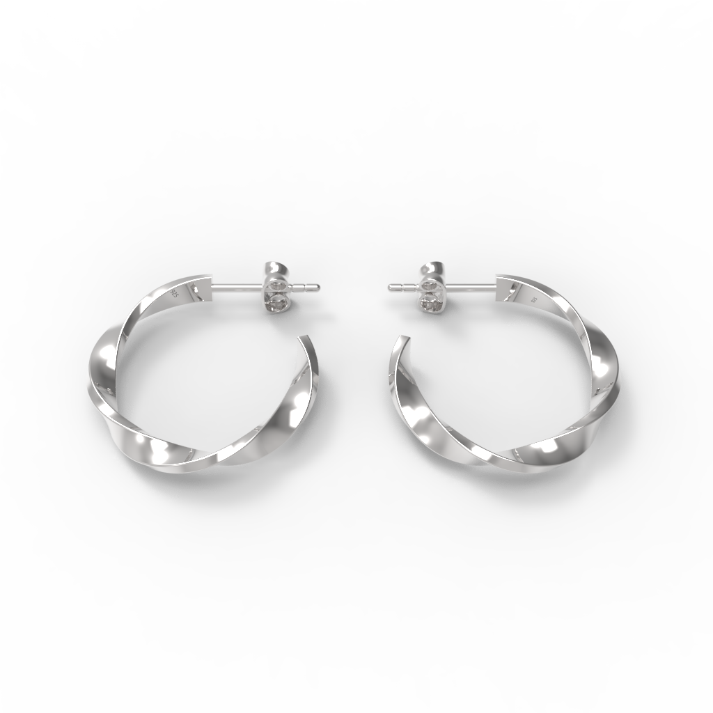 Daily Wear Sterling Silver Hoops